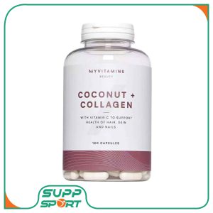 کپسول کوکونات کلاژن مای ویتامینزCoconut collagen 180 caps my protein